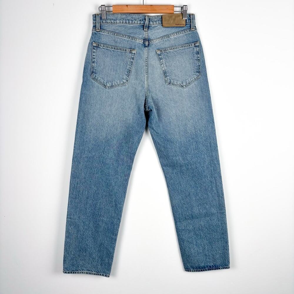 NWT MadHappy Straight‎ Leg Light Wash Denim Jeans Women’s 30 - Picture 2 of 7